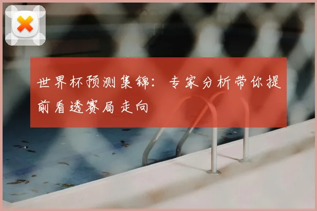 世界杯预测集锦:专家分析带你提前看透赛局走向